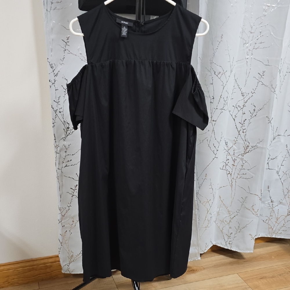 Alfani Black Midi Dress with Short Sleeves